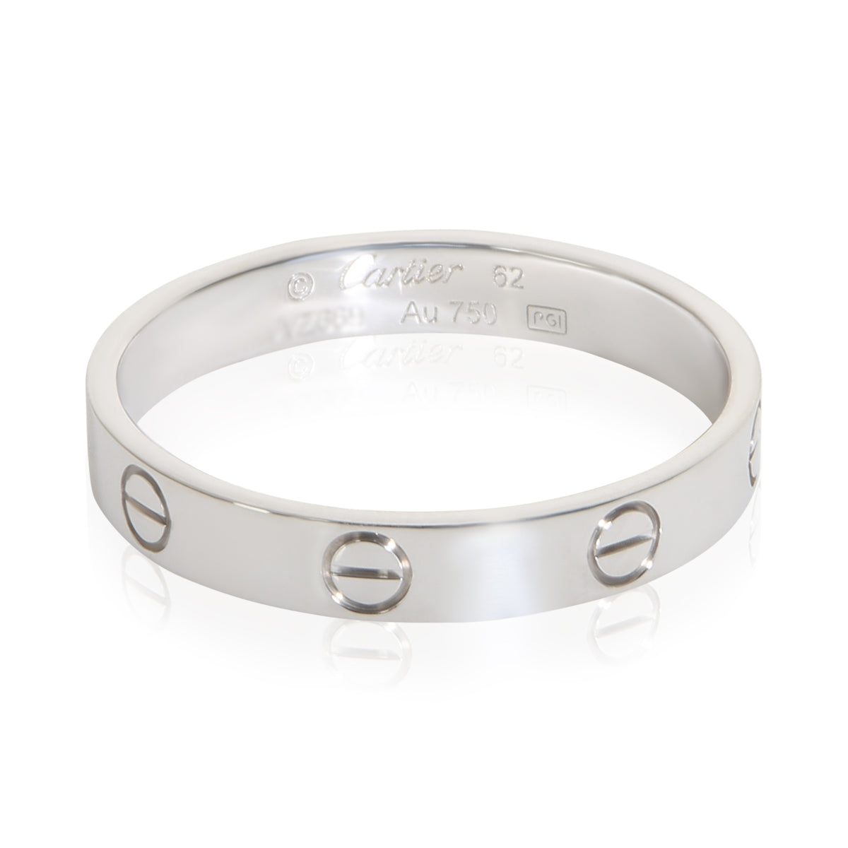 Cartier White Gold Small Model Love Ring fv