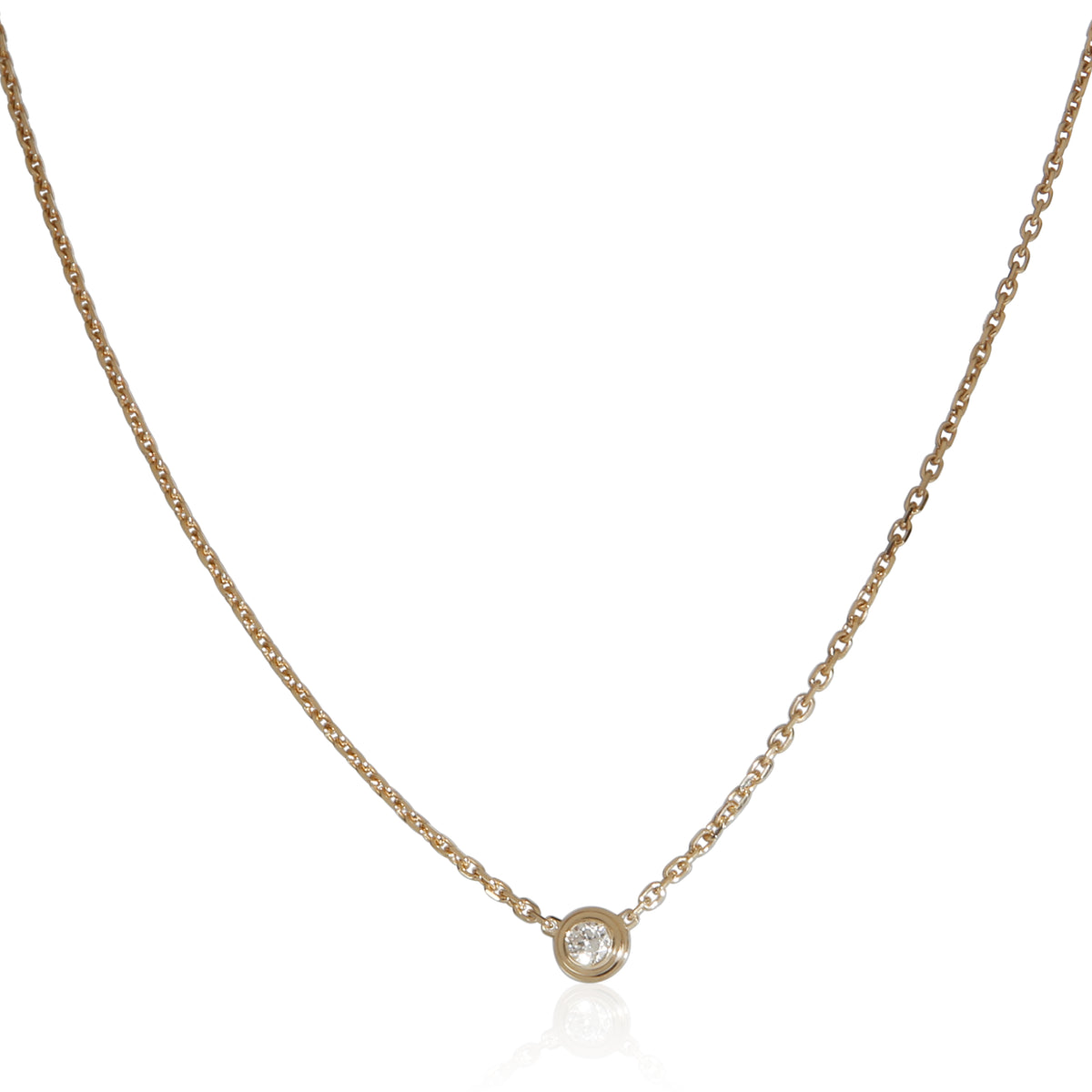 Cartier Yellow Gold Diamond Mini Model D'amour Pendant 2