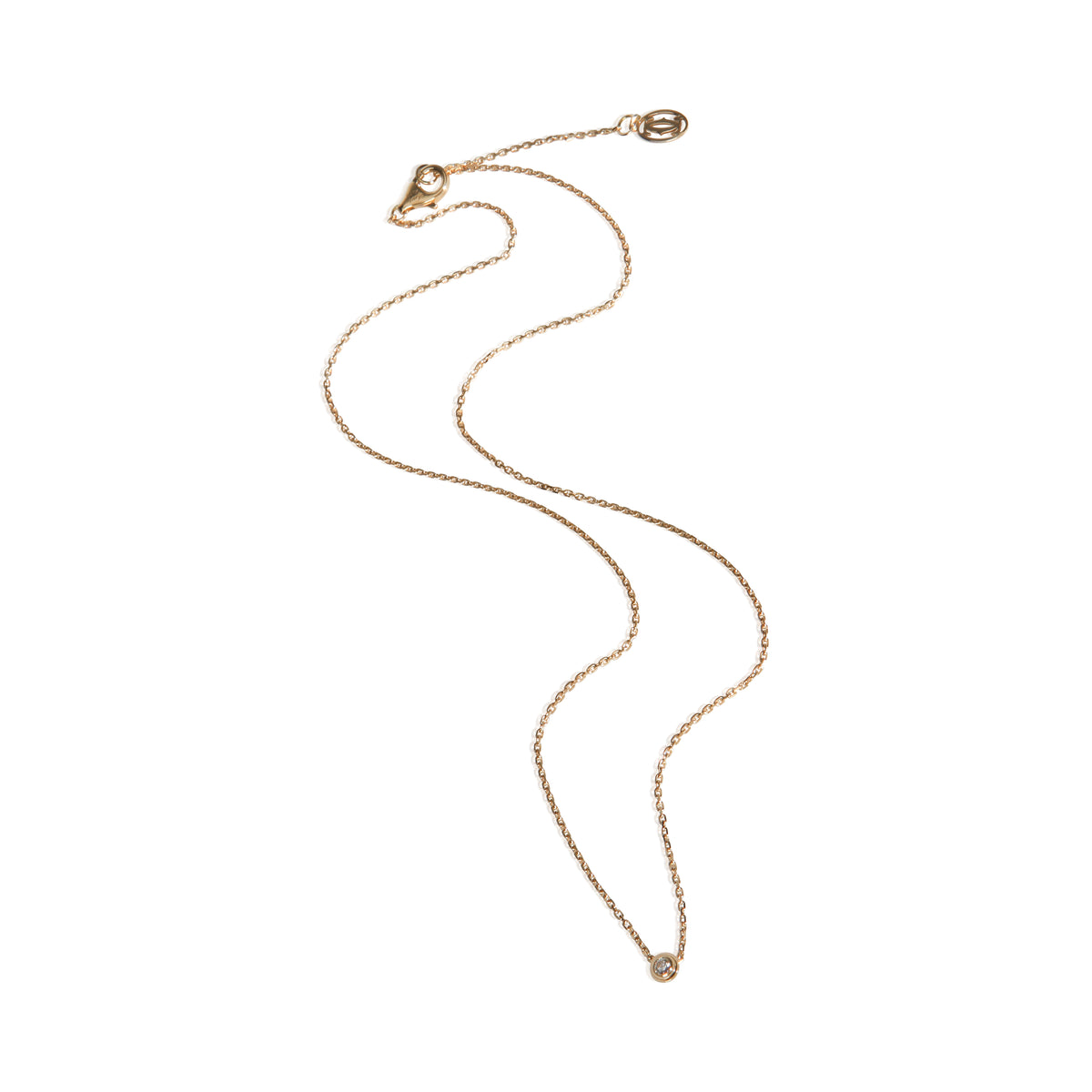 Cartier Yellow Gold Diamond Mini Model D'amour Pendant 5