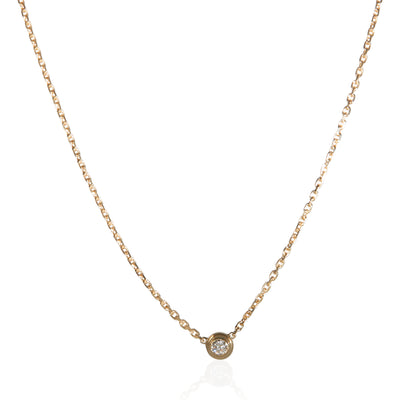 Cartier Yellow Gold Diamond Mini Model D'amour Pendant fv