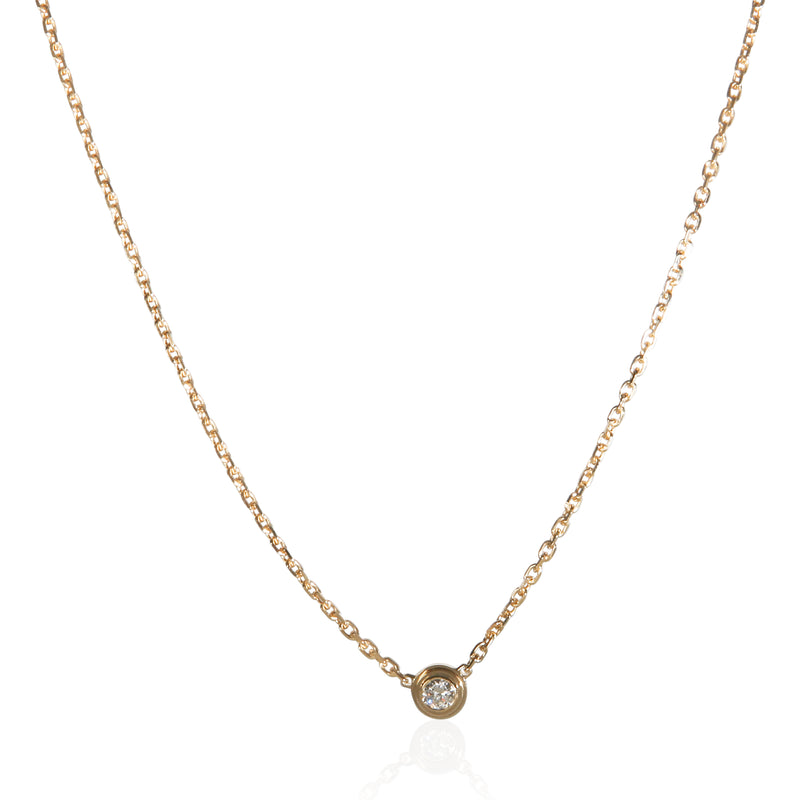 Cartier Yellow Gold Diamond Mini Model D'amour Pendant fv