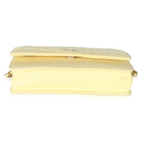 Chanel Yellow Frayed Denim Coco Wallet On Chain Handbag 5