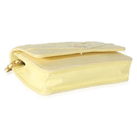 Chanel Yellow Frayed Denim Coco Wallet On Chain Handbag 7