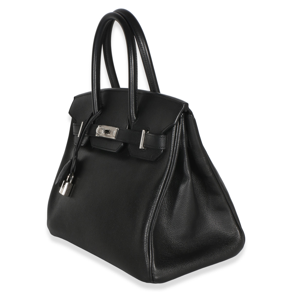 Hermès Black Epsom Birkin 30 PHW Handbag 2