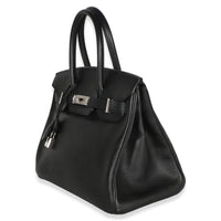 Hermès Black Epsom Birkin 30 PHW Handbag 2