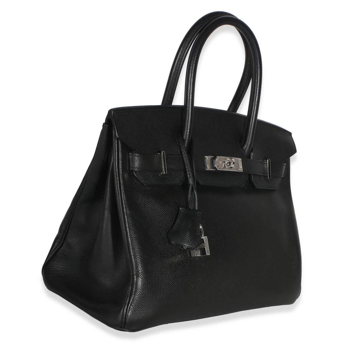 Hermès Black Epsom Birkin 30 PHW Handbag 3