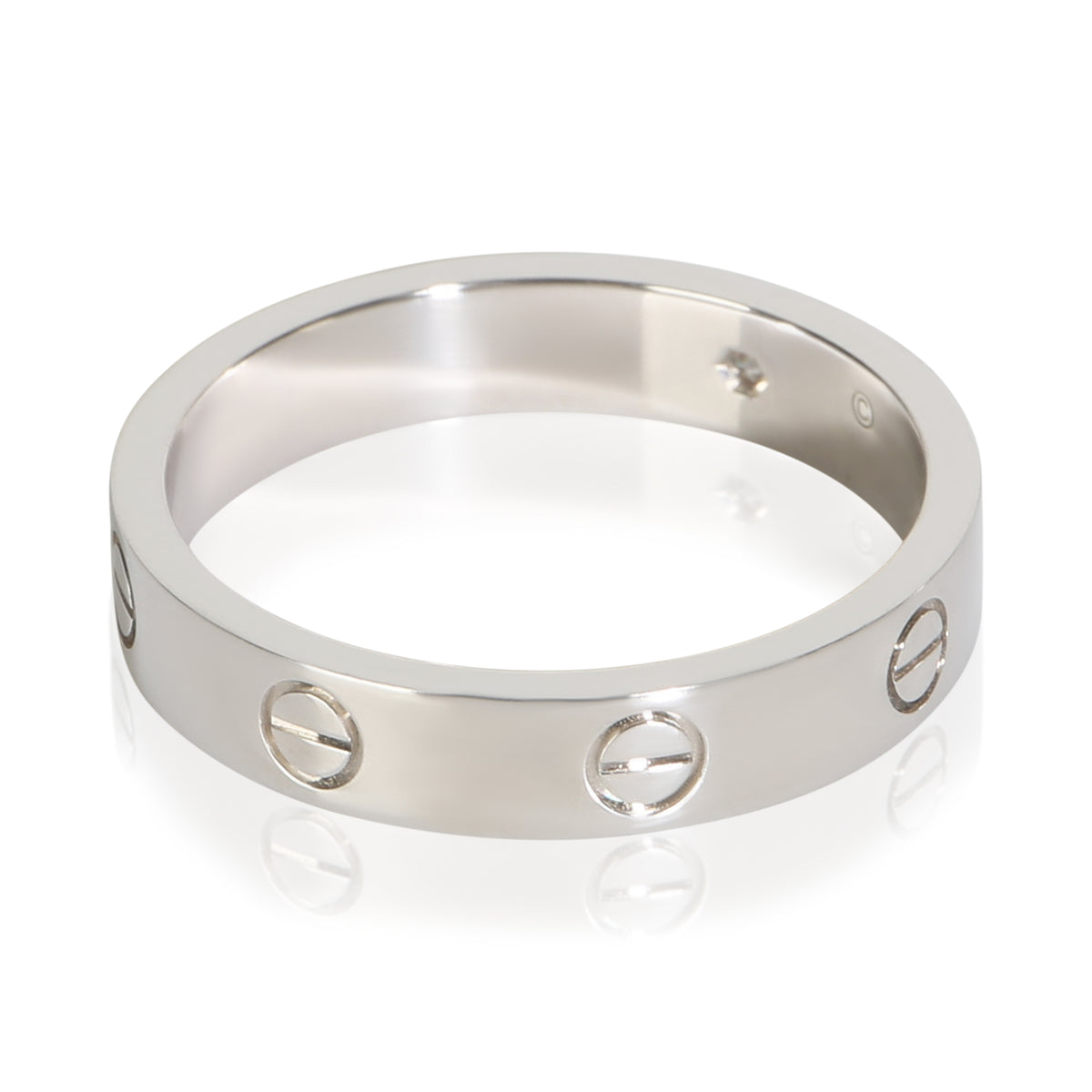 Cartier White Gold Diamond Small Model Love Ring 2