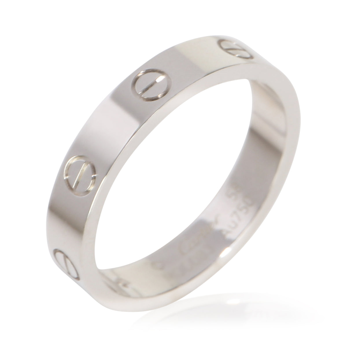 Cartier White Gold Diamond Small Model Love Ring 4