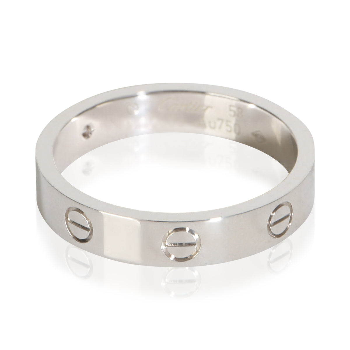 Cartier White Gold Diamond Small Model Love Ring fv