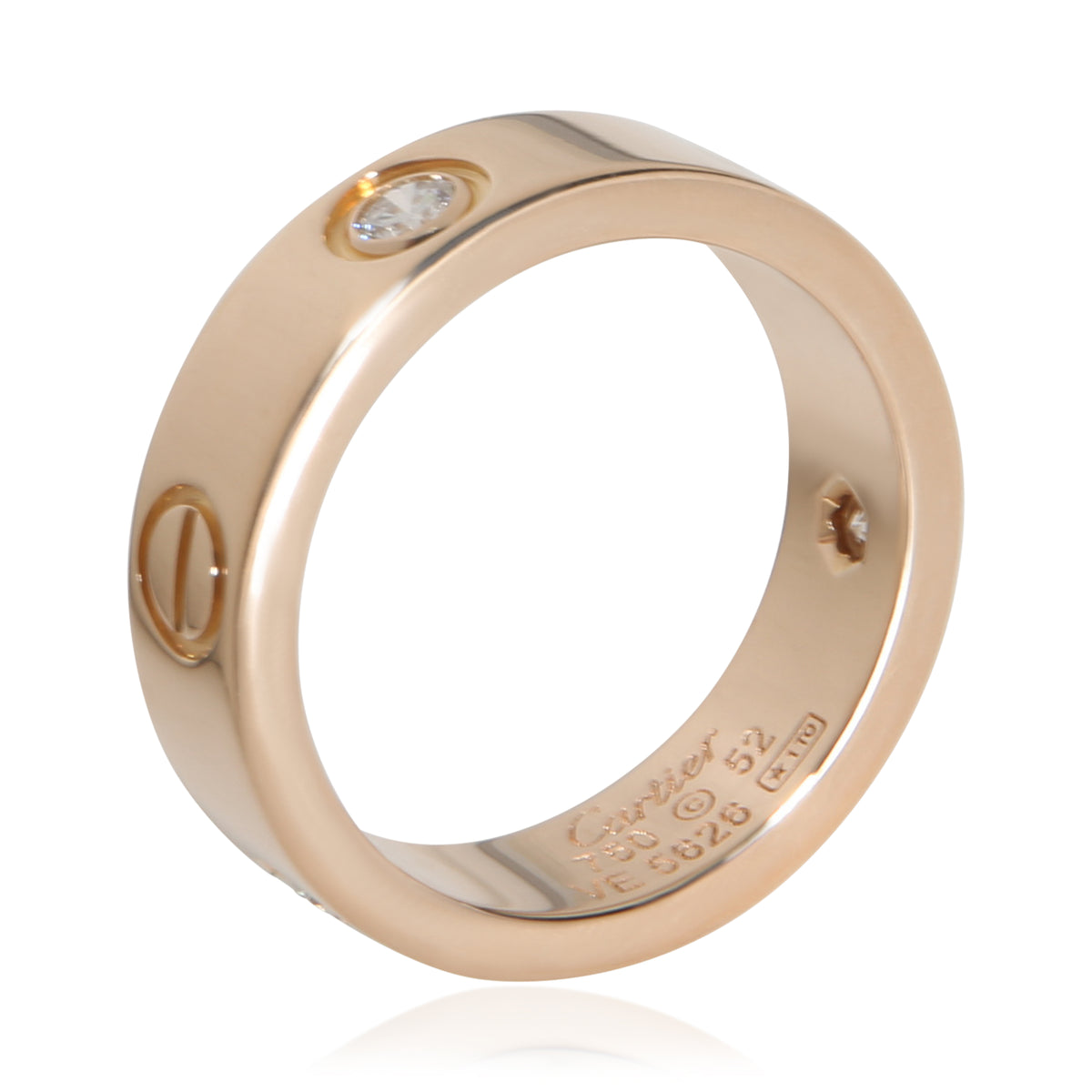 Cartier Rose Gold Diamond Love Ring 4
