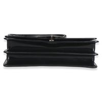 Prada Black Spazzolato Embleme Triangle Flap Bag Handbag 5