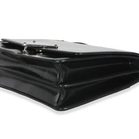 Prada Black Spazzolato Embleme Triangle Flap Bag Handbag 6