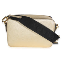 Prada Gold Saffiano Travel Small Brique Crossbody Bag Handbag 4