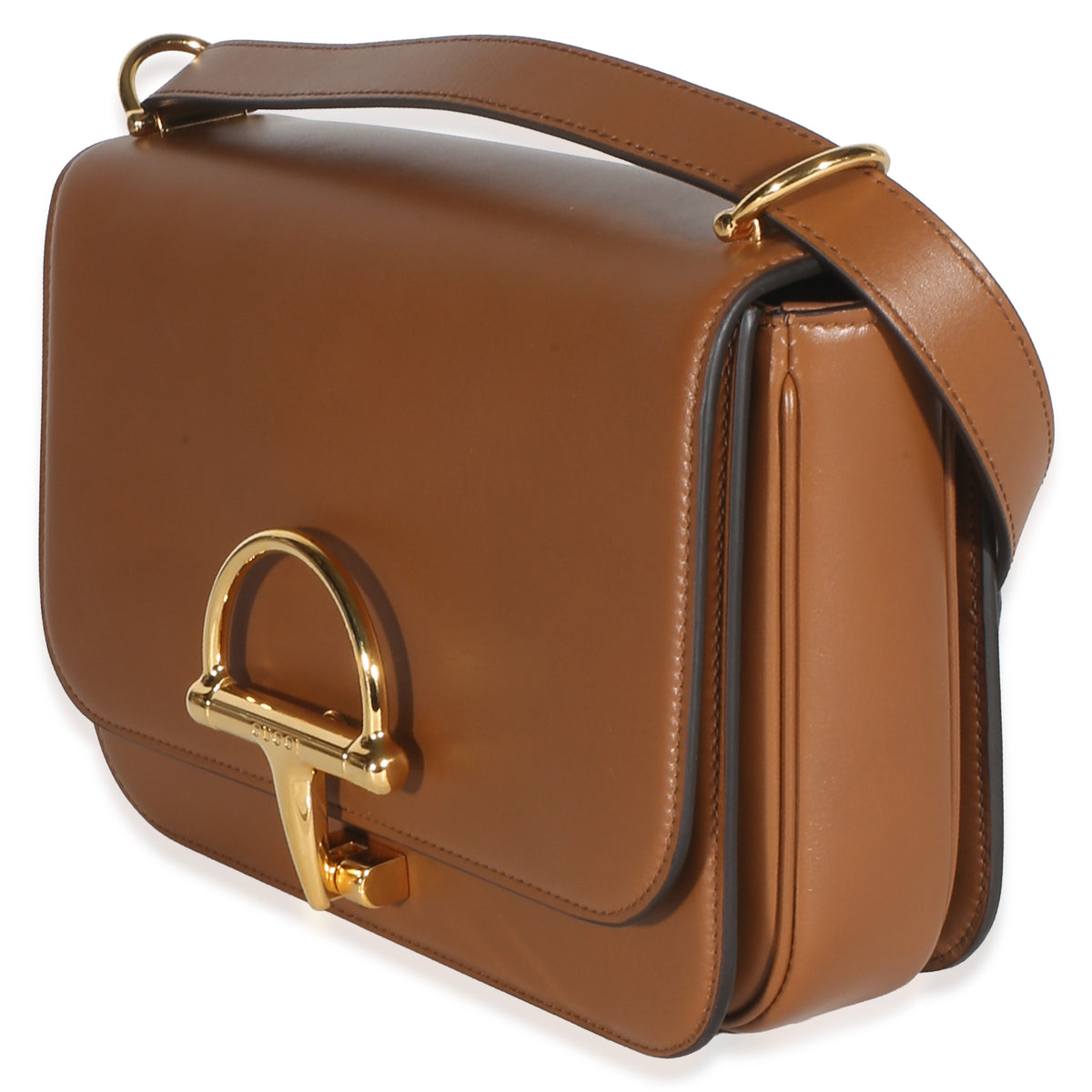 Gucci Brown Smooth Calfskin Small Siena Shoulder Bag Handbag 2