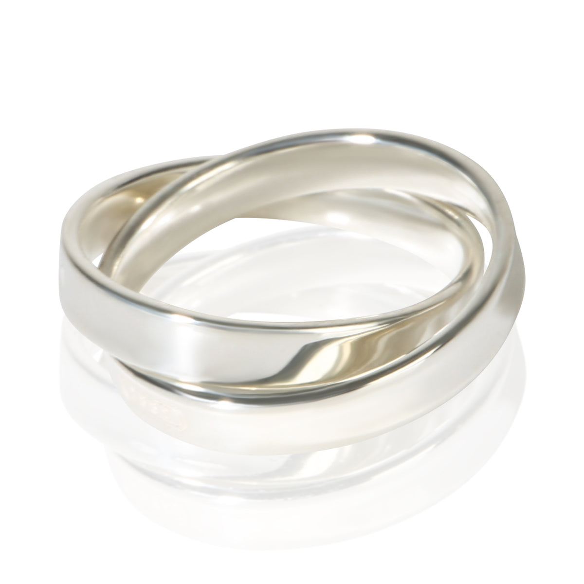 Tiffany & Co. Sterling Silver 1837 Interlocking Ring 3