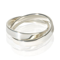 Tiffany & Co. Sterling Silver 1837 Interlocking Ring 3