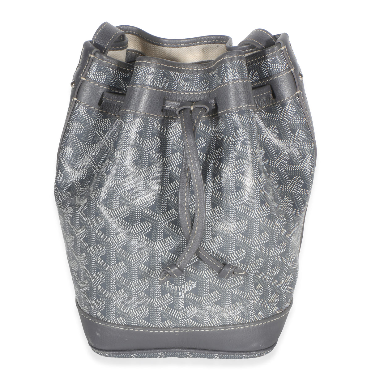 Goyard Grey ine Canvas Petit Flot Bucket Bag Handbag id