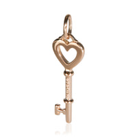 Tiffany & Co. Rose Gold Heart Key Pendant 2