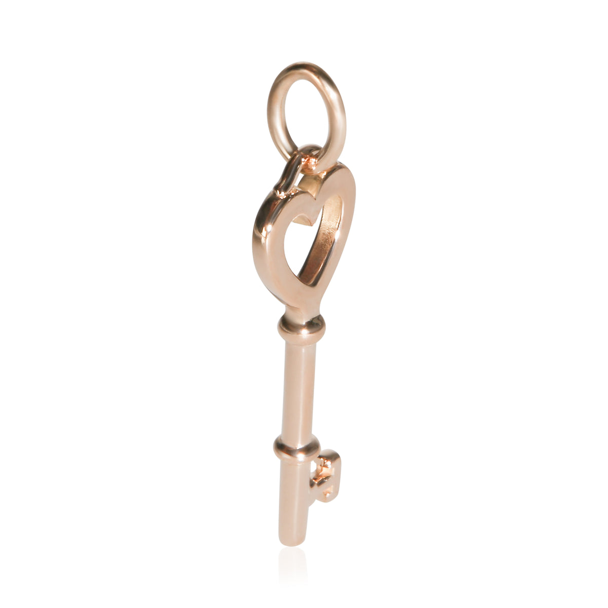 Tiffany & Co. Rose Gold Heart Key Pendant 3
