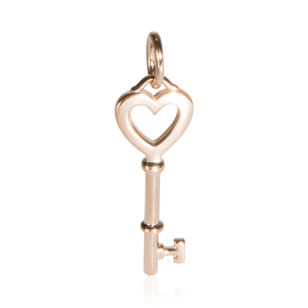Tiffany & Co. Rose Gold Heart Key Pendant 4