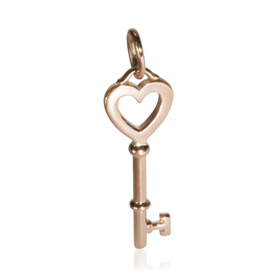 Tiffany & Co. Rose Gold Heart Key Pendant fv