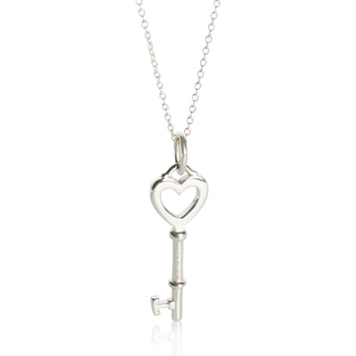 Tiffany & Co. Sterling Silver Heart Key Pendant fv