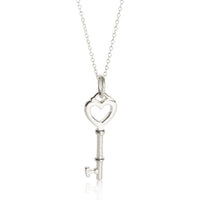 Tiffany & Co. Sterling Silver Heart Key Pendant fv