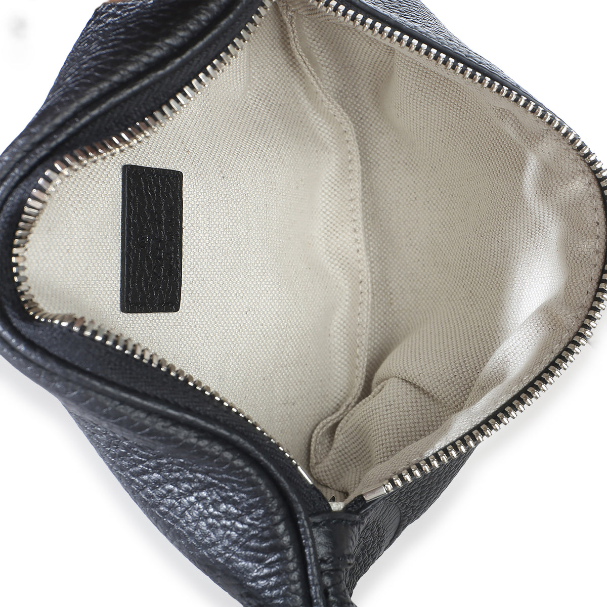 Gucci Black Piuma Calfskin Jumbo GG Embossed Small Belt Bag Handbag 8