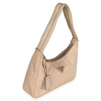 Prada Desert Beige Nylon Tessuto Re Edition 2000 Mini Hobo Handbag 3