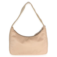 Prada Desert Beige Nylon Tessuto Re Edition 2000 Mini Hobo Handbag 4