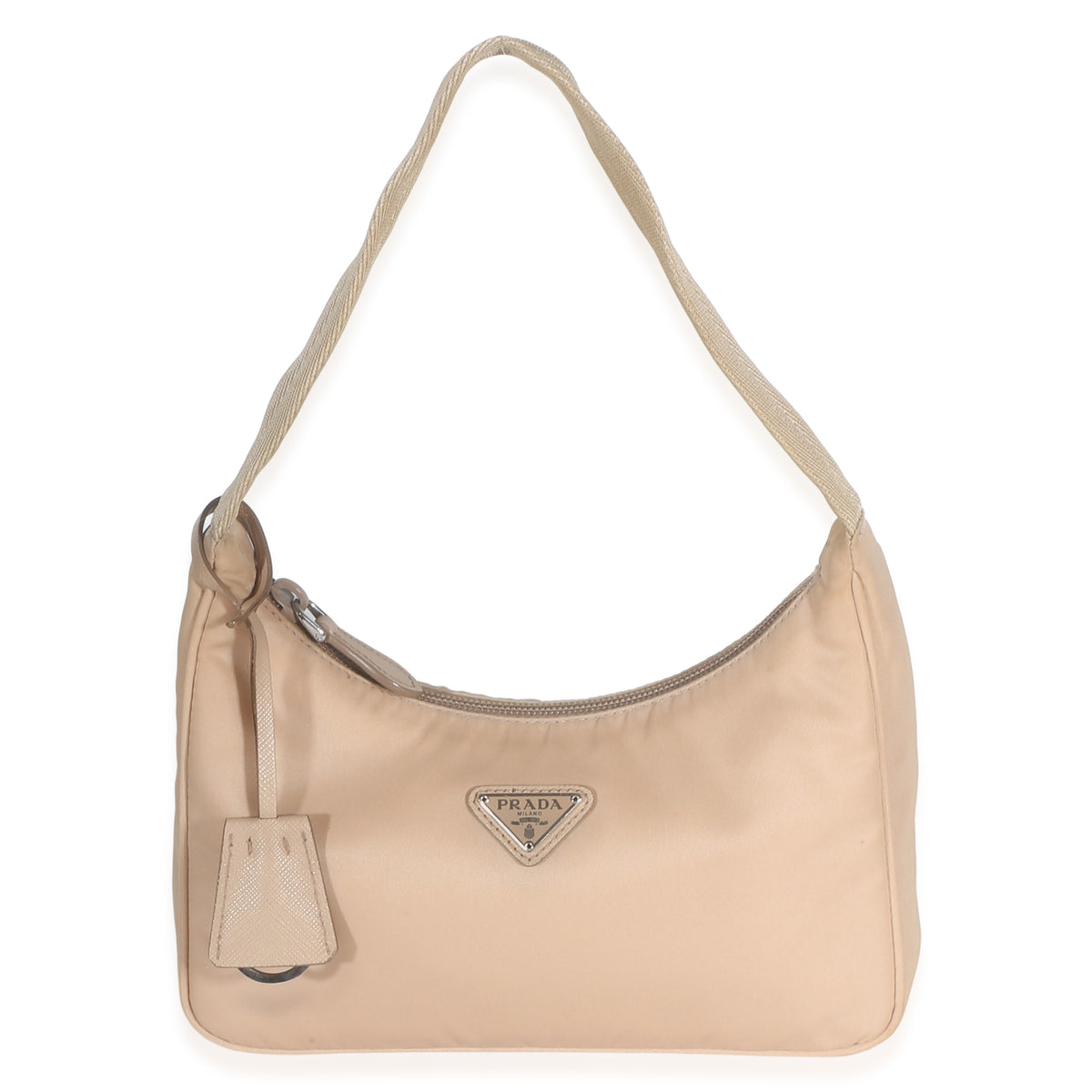 Prada Desert Beige Nylon Tessuto Re Edition 2000 Mini Hobo Handbag id