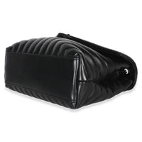 Saint Laurent Black Calfskin Y Quilted Monogram Medium Loulou Chain Satchel Handbag 6