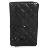 Chanel Black Quilted Calfskin Cambon Yen Wallet Wallet id