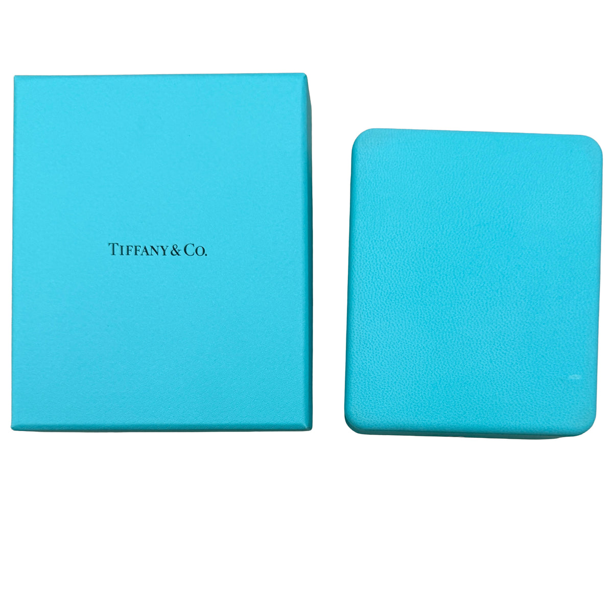 Tiffany & Co. Yellow Gold Diamond Mini Modern Open Round Key Pendant box