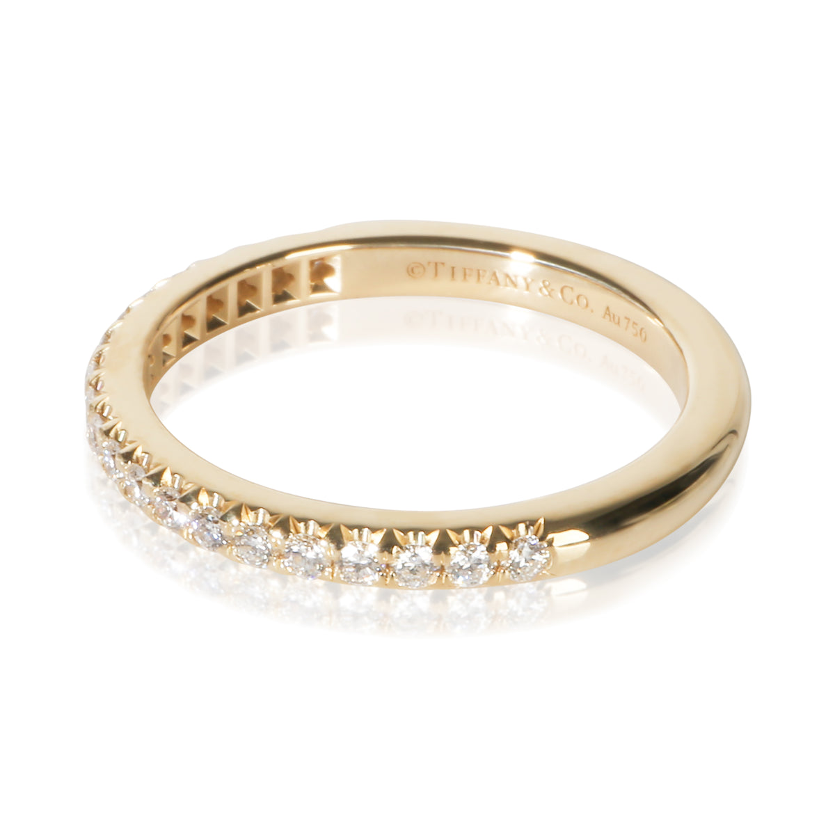 Tiffany & Co. Yellow Gold Diamond Soleste Half Eternity Band 2