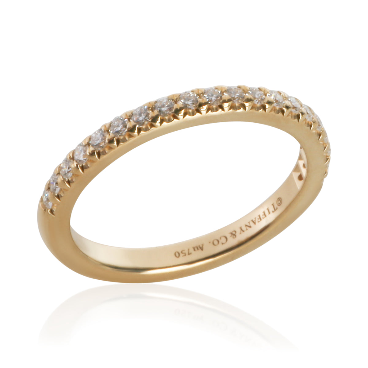 Tiffany & Co. Yellow Gold Diamond Soleste Half Eternity Band 5