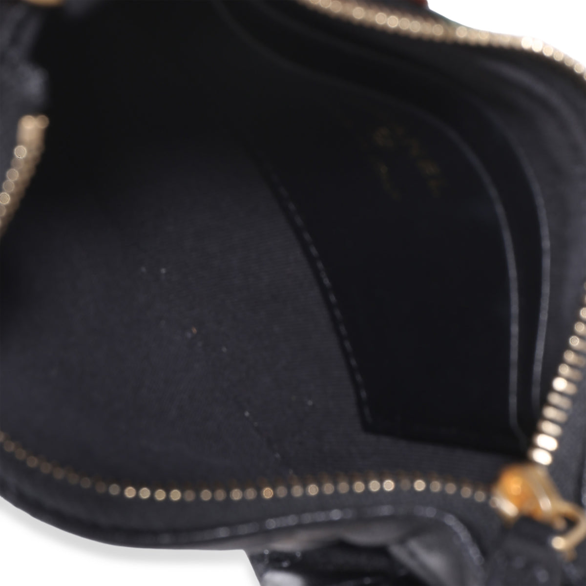 Chanel Black Shiny Quilted Lambskin Mini CC Chain Around Hobo Handbag 8