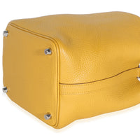 Hermès Jaune Ambre Celeste Clemence Eclat Picotin Lock 18 PM PHW Handbag 6