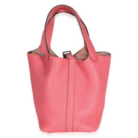 Hermès Rose Confetti Clemence Picotin Lock 18 PHW Handbag 4