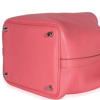 Hermès Rose Confetti Clemence Picotin Lock 18 PHW Handbag 7