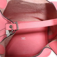 Hermès Rose Confetti Clemence Picotin Lock 18 PHW Handbag 9