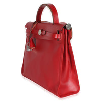 Hermès Rouge Piment Vache Hunter Berline Canvas Toile Herbag Zip 31 Handbag 2