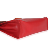 Hermès Rouge Piment Vache Hunter Berline Canvas Toile Herbag Zip 31 Handbag 8