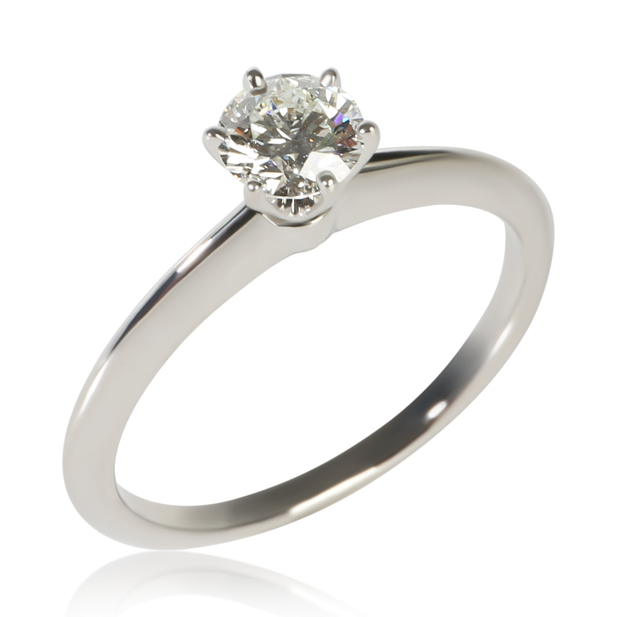 Tiffany & Co. Platinum Diamond Ring 4