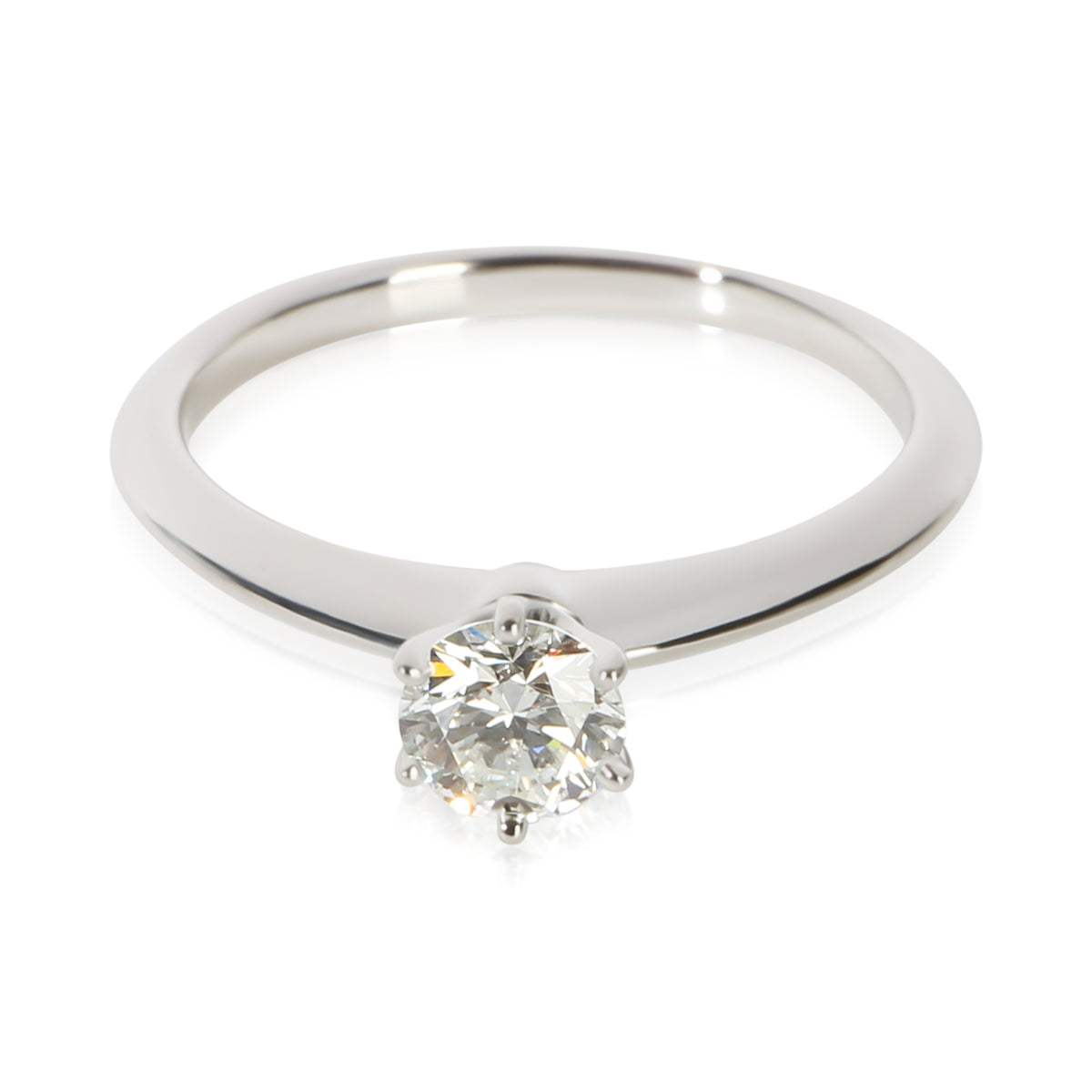 Tiffany & Co. Platinum Diamond Ring fv