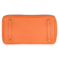 Hermès Orange Togo Birkin 35 GHW Handbag 5