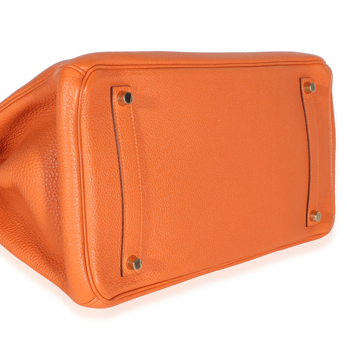 Hermès Orange Togo Birkin 35 GHW Handbag 7