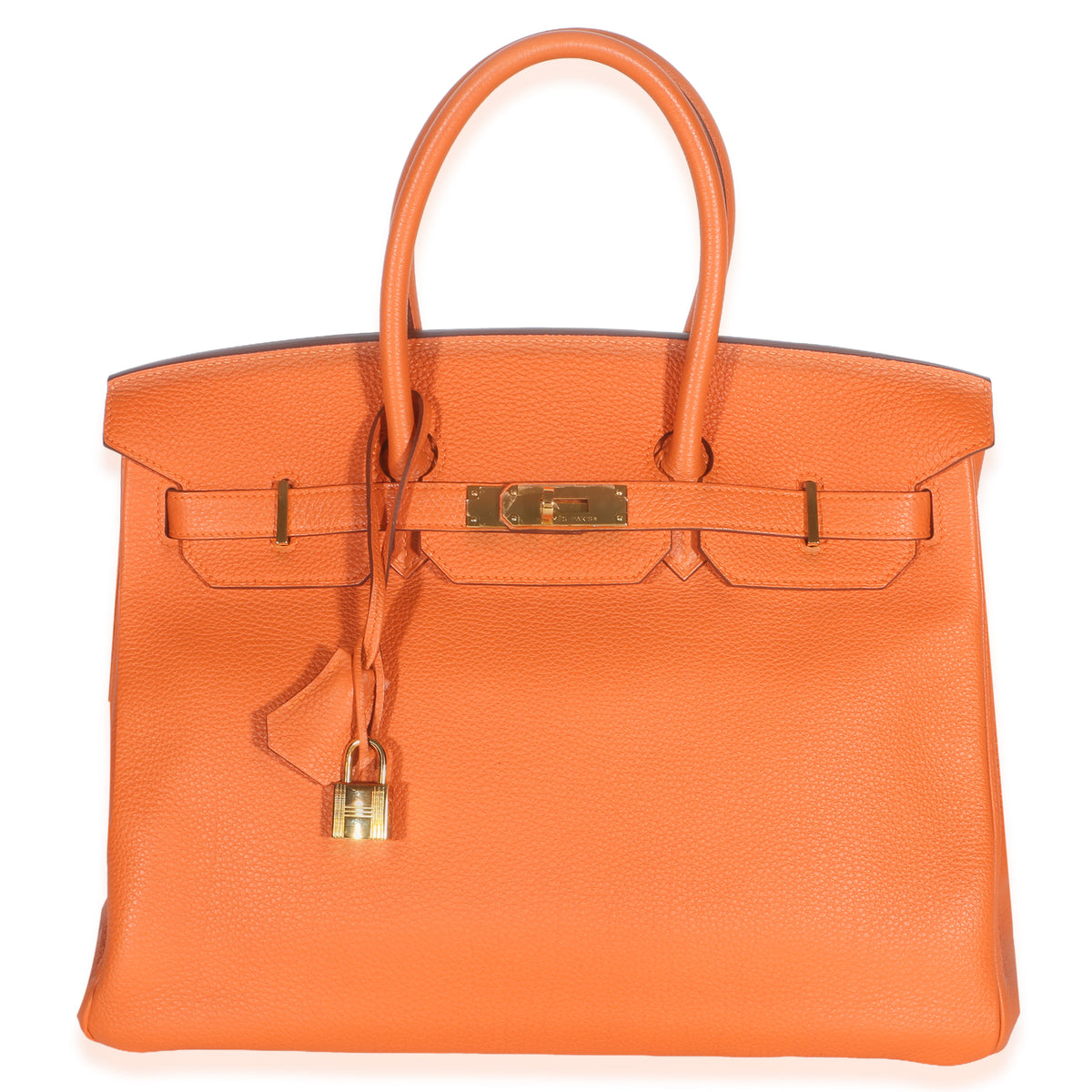 Hermès Orange Togo Birkin 35 GHW Handbag id