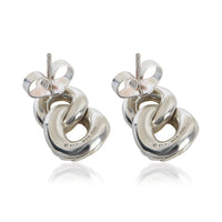 David Yurman Yellow Gold & Sterling Silver Belmont Curb Link Earrings