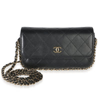 Chanel Black Quilted Calfskin CC Chain Around Phone Holder With Chain Handbag id